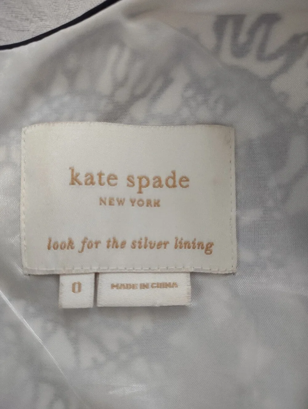 kate spade lined cotton
